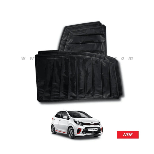 SUN SHADE BLACK WRINKLE FOR KIA PICANTO - ndestore.com