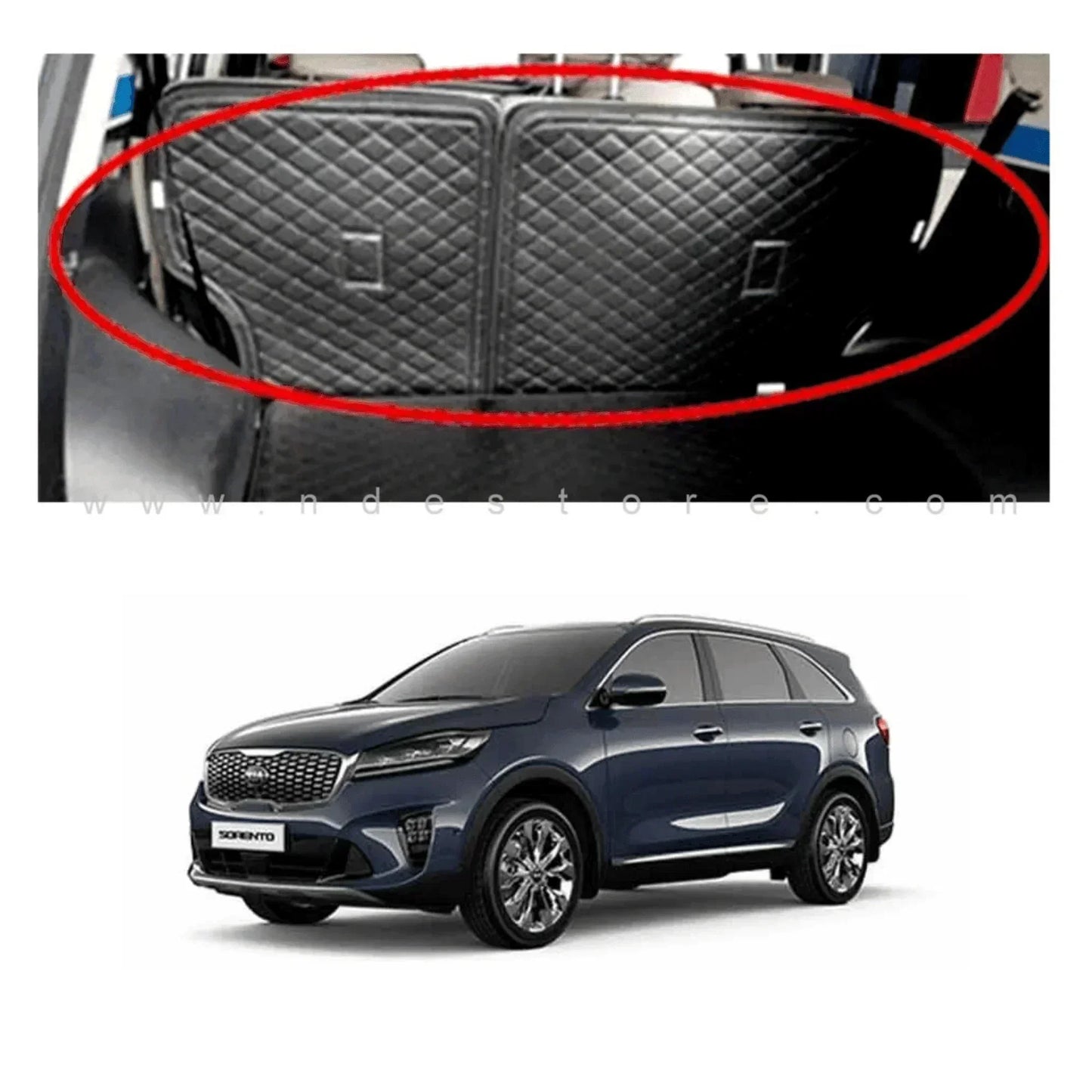 BACK SEATS PROTECTION 7D COVERS FOR KIA SORENTO (2020-2025) - ndestore.com
