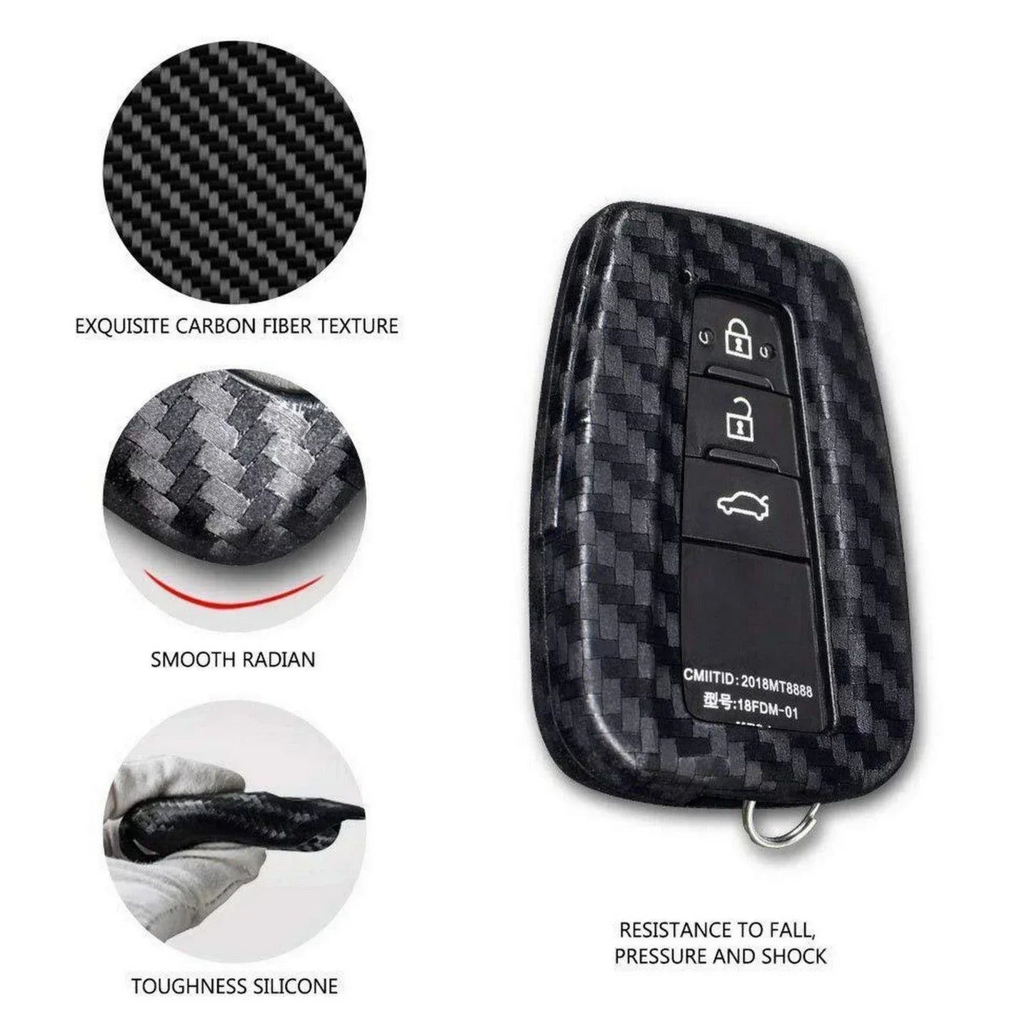 KEY COVER CARBON FIBER STYLE KIA SPORTAGE ALPHA - ndestore.com