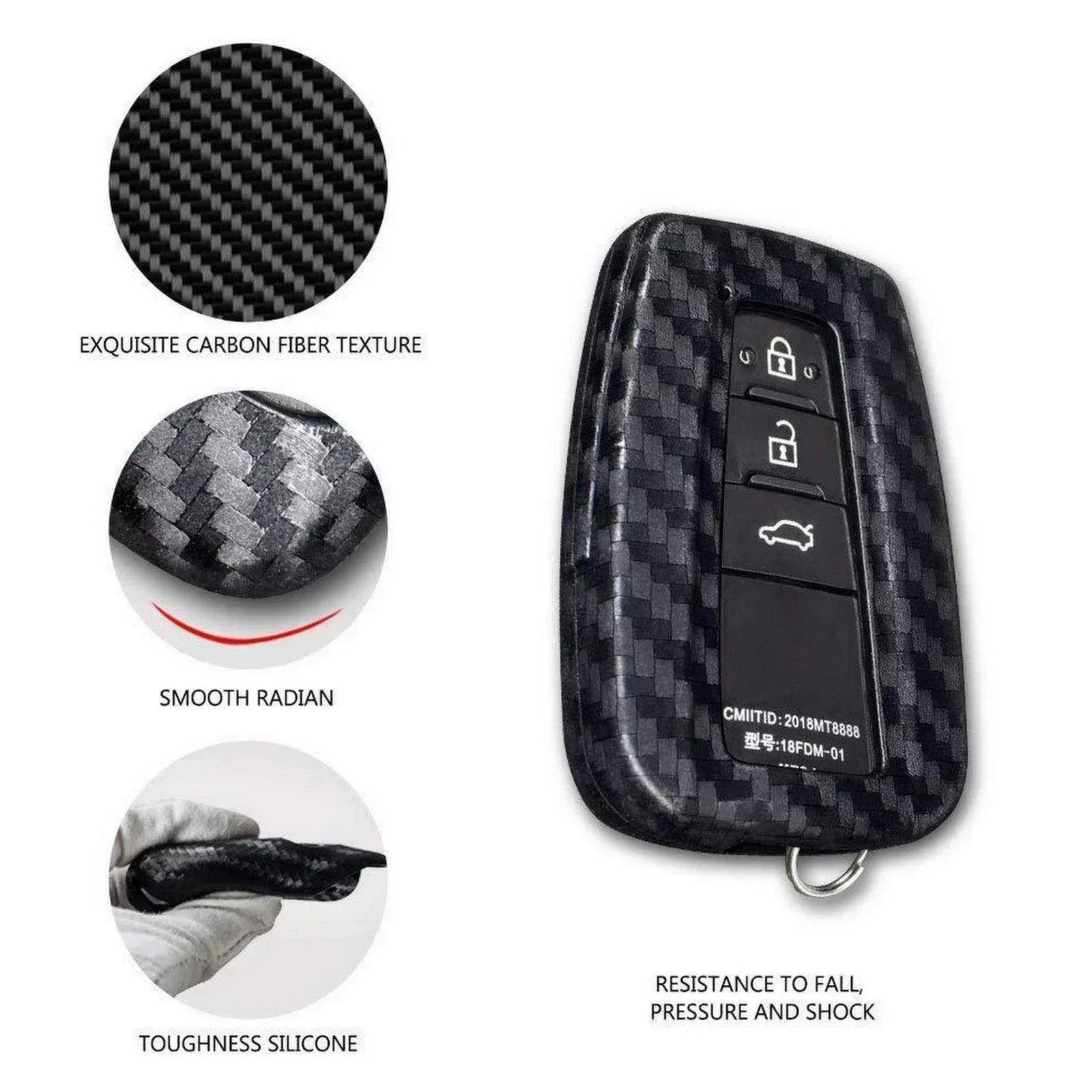 KEY COVER CARBON FIBER STYLE KIA SPORTAGE ALPHA - ndestore.com