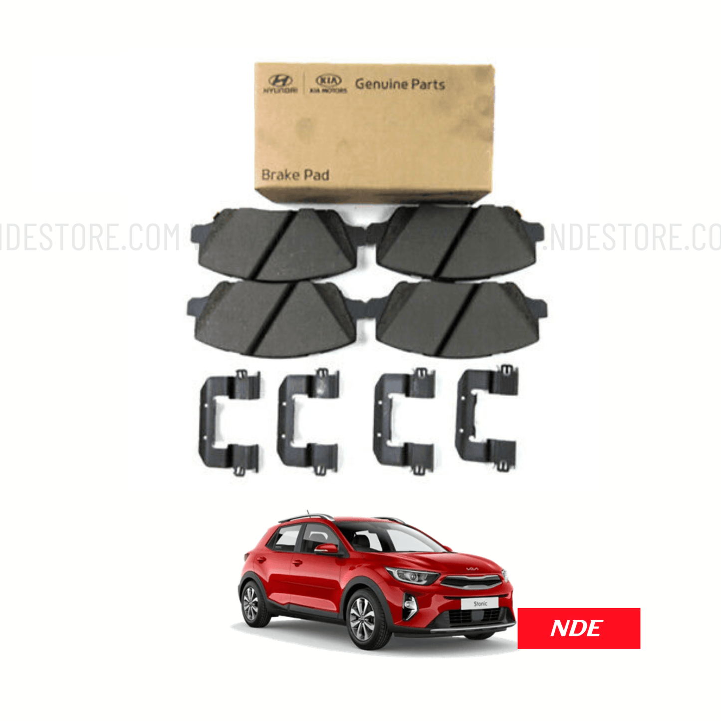 BRAKE DISC PAD SET REAR GENUINE FOR FOR KIA STONIC - ndestore.com