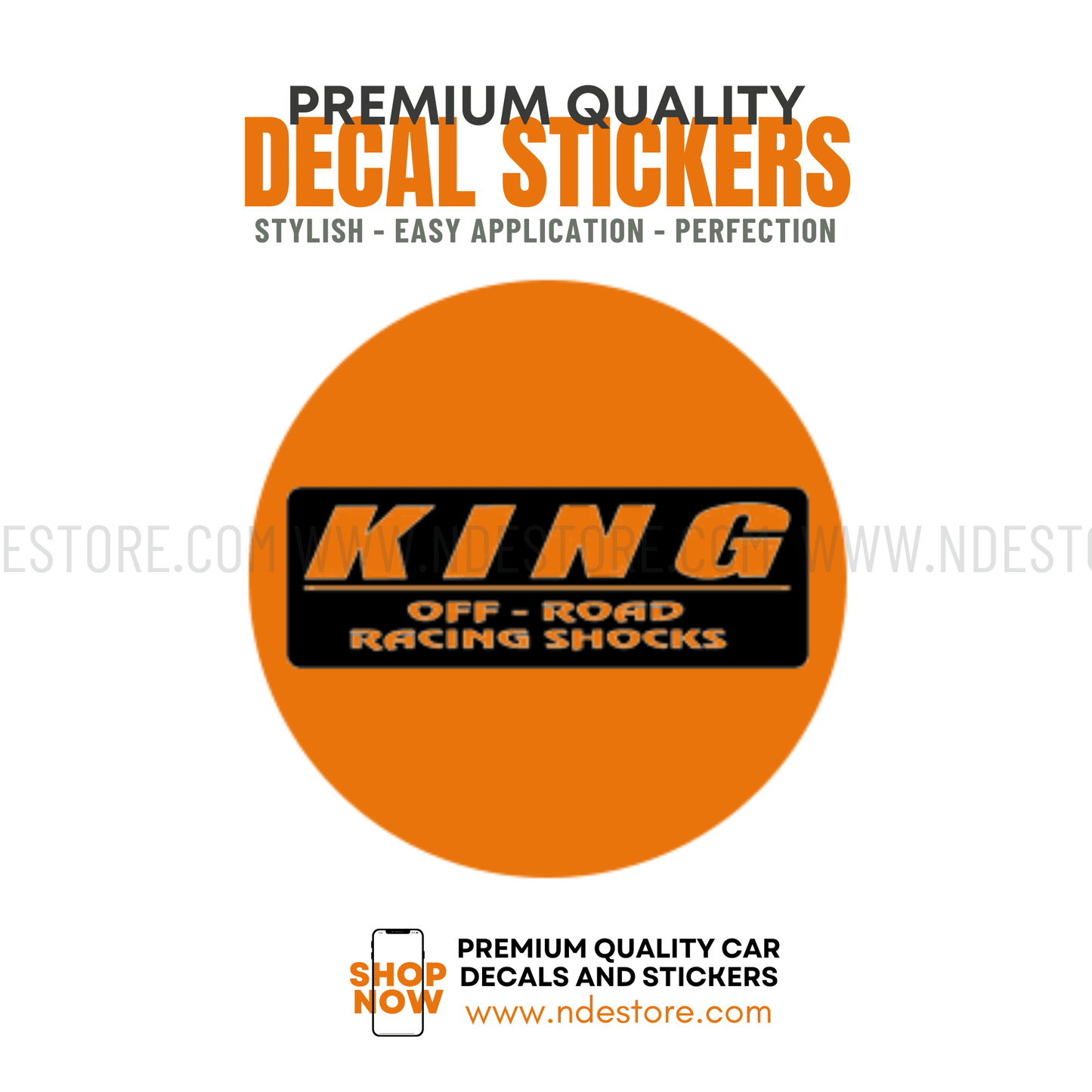 STICKER KING OFF ROAD RACING SHOCKS - ndestore.com