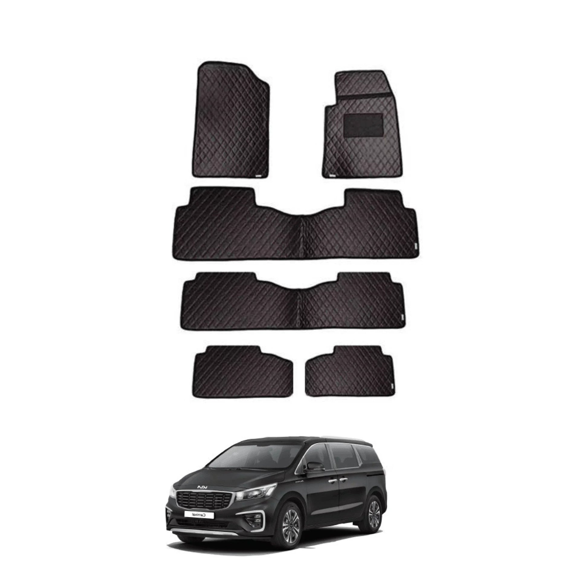 FLOOR MAT 7D FLAT STYLE FOR KIA CARNIVAL (6 PIECES) - ndestore.com