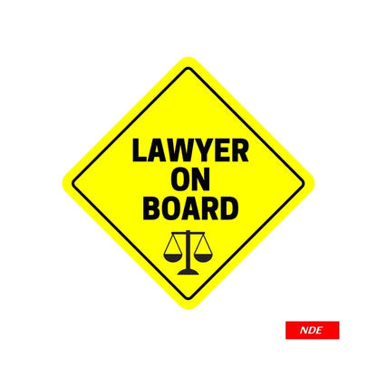 STICKER LAWYER ON BOARD - ndestore.com