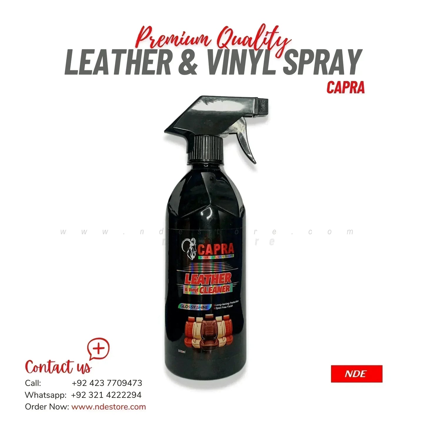 CAPRA LEATHER AND VINYL CLEANER SPRAY 500ML - ndestore.com