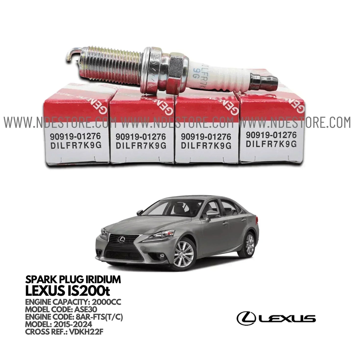 SPARK PLUG DENSO FOR LEXUS IS200t - ndestore.com