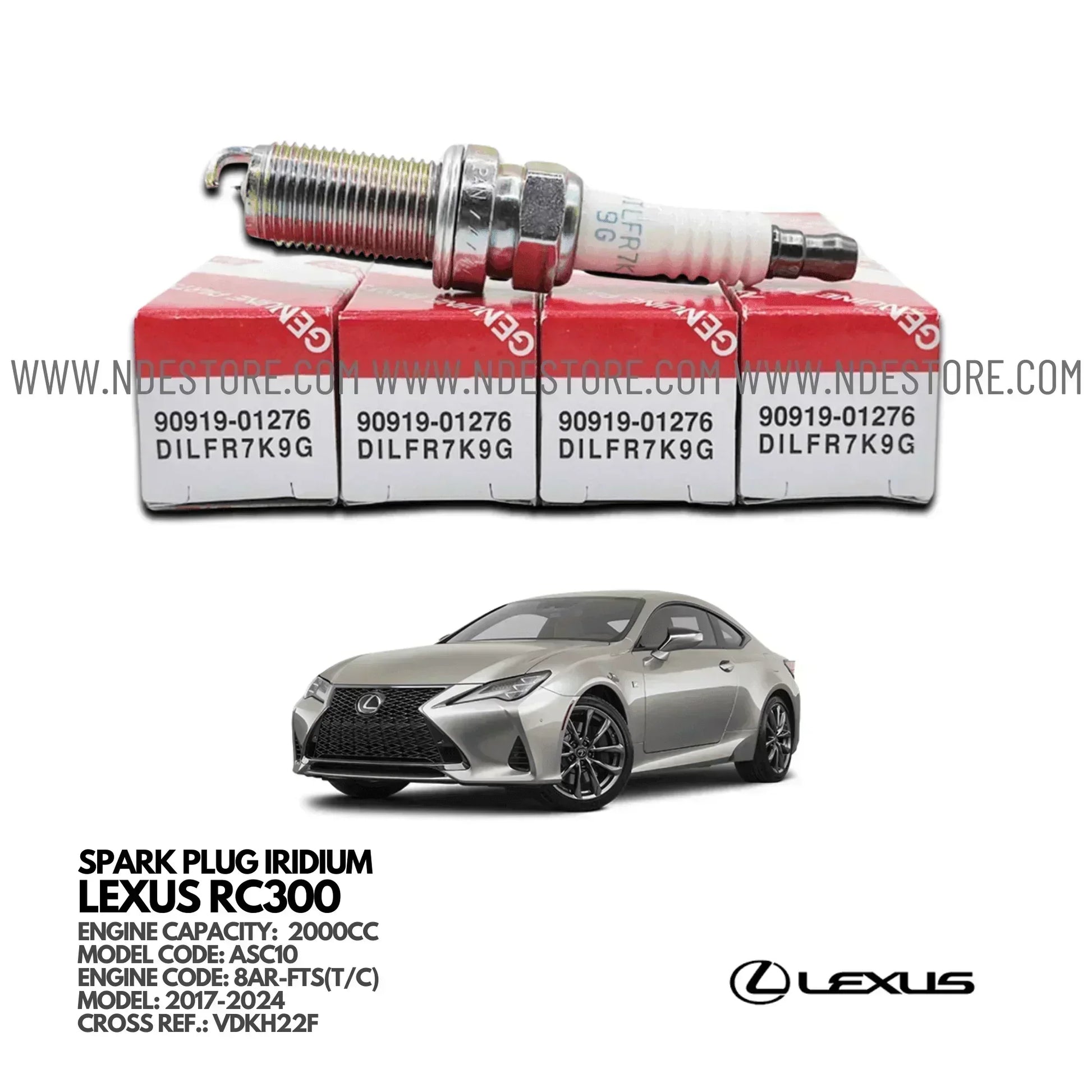 SPARK PLUG DENSO FOR LEXUS RC300 - ndestore.com