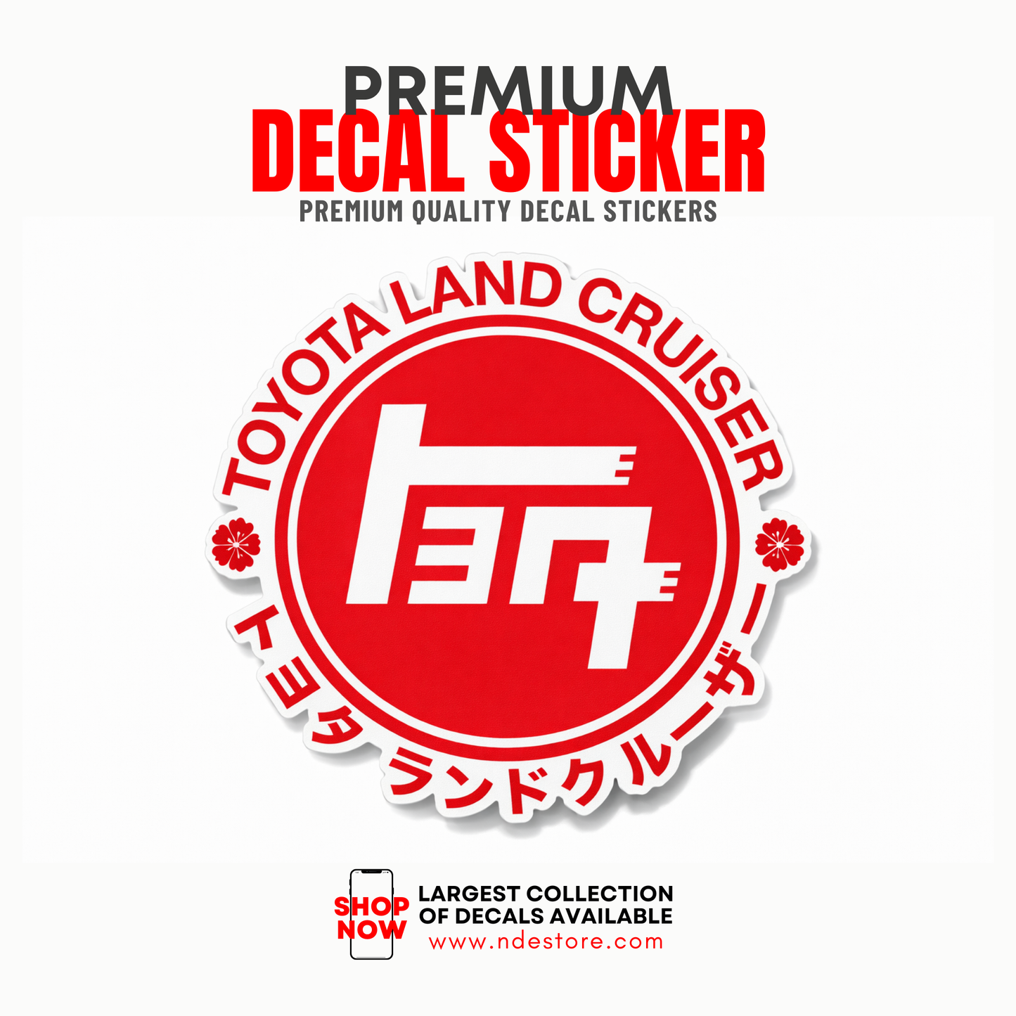 STICKER DECAL TEQ TOYOTA LAND CRUISER