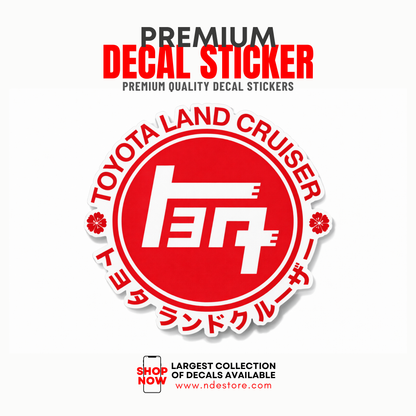 STICKER DECAL TEQ TOYOTA LAND CRUISER