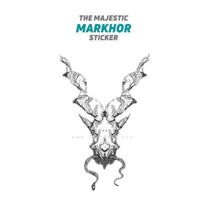 STICKER THE MAJESTIC MARKHOR (LARGE SIZE) SKU:8017 - ndestore.com