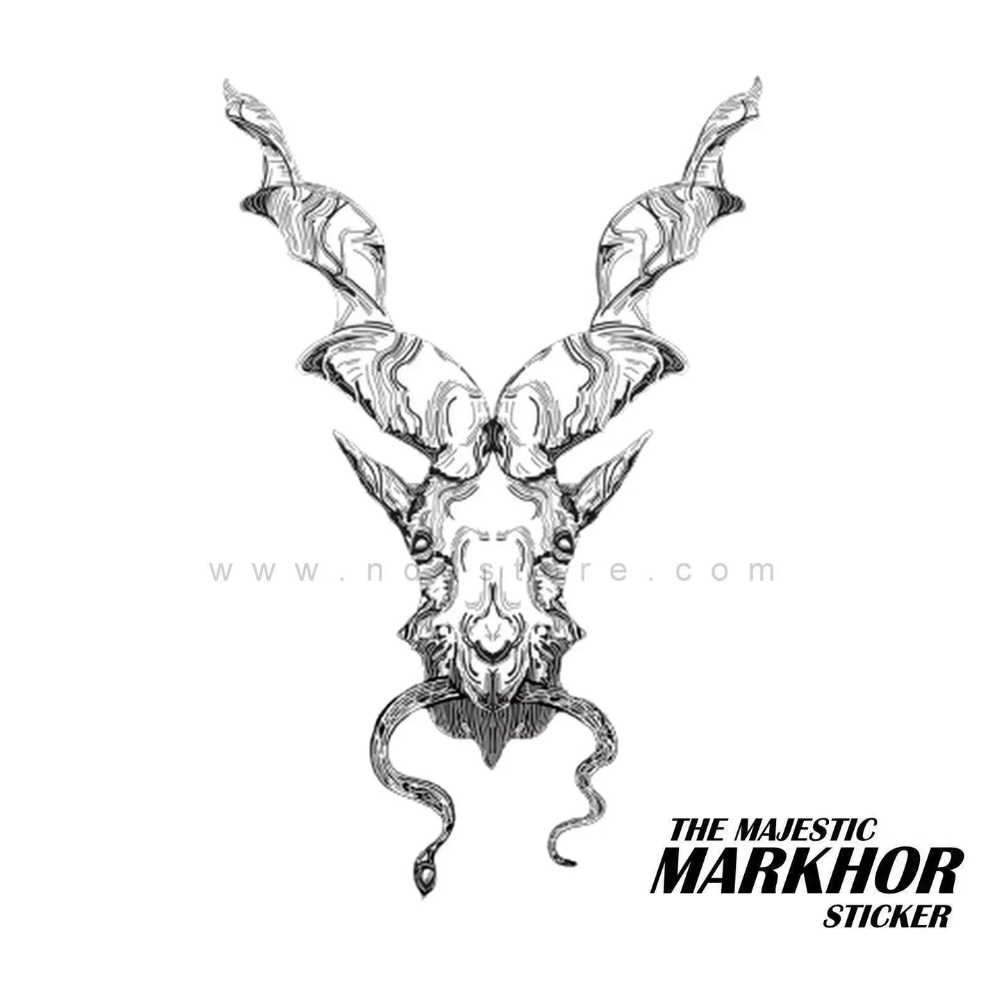 STICKER THE MAJESTIC MARKHOR (LARGE SIZE) SKU:8017 - ndestore.com