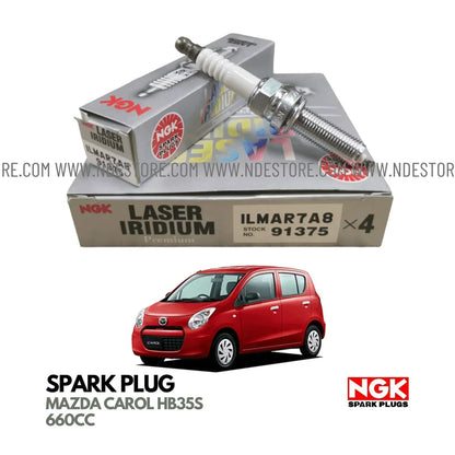 SPARK PLUG IRIDIUM NGK FOR MAZDA CAROL HB35S (2012-2015) - ndestore.com