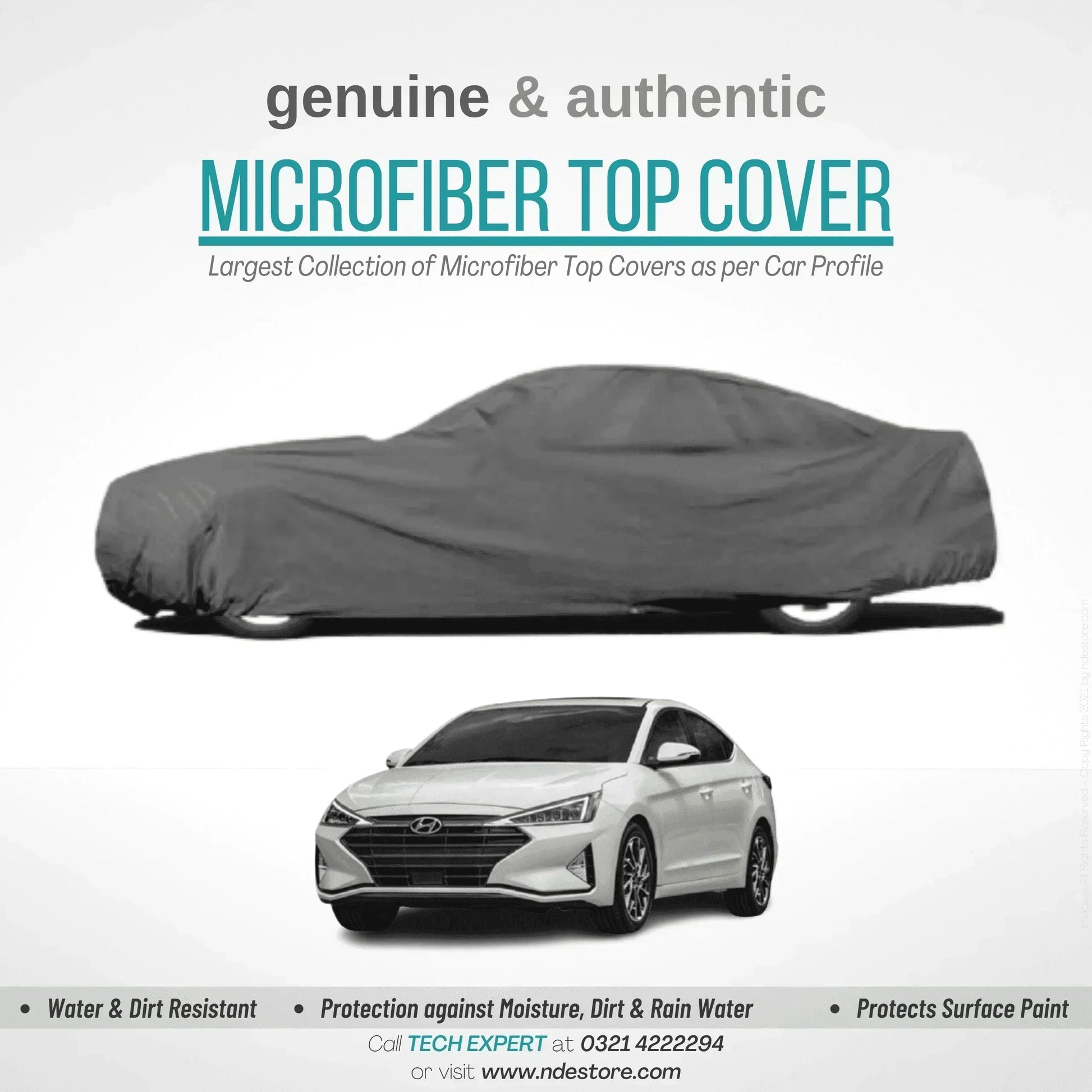 TOP COVER MICROFIBER FOR HYUNDAI ELANTRA - ndestore.com