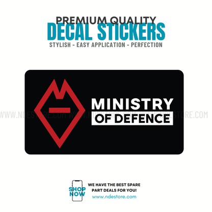 STICKER MINISTRY OF DEFENCE - ndestore.com