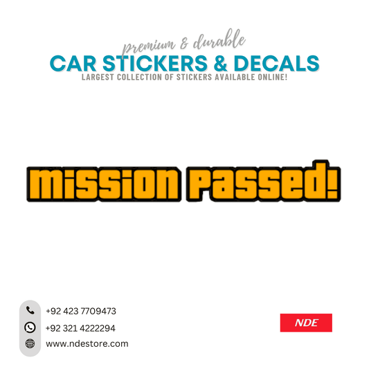 STICKER MISSION PASSED - ndestore.com
