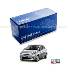 BRAKE DISC PAD SET FRONT AKEBONO FOR MITSUBISHI MIRAGE - ndestore.com