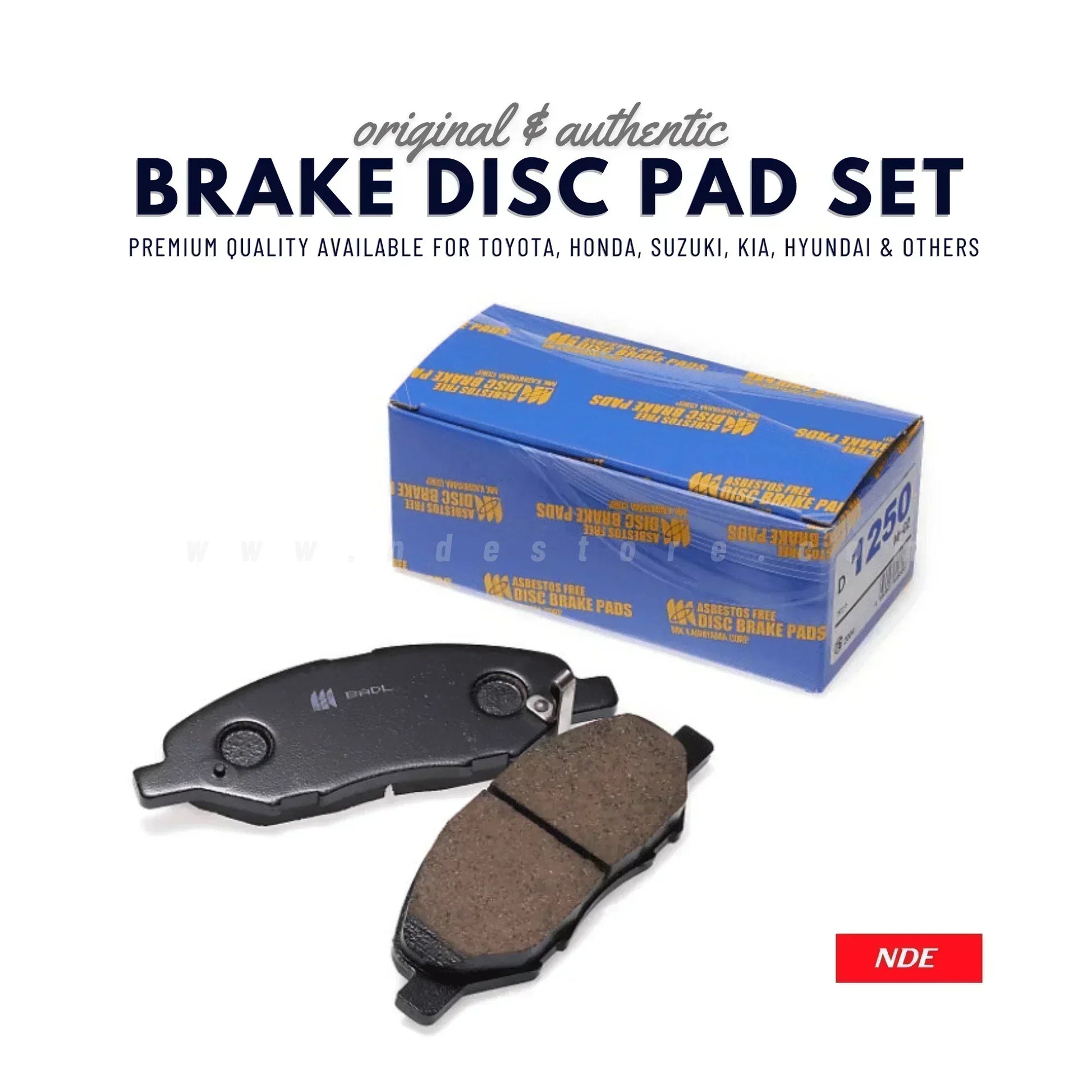 BRAKE DISC PAD SET FRONT MK JAPAN FOR HONDA N BOX (2011-2021) - ndestore.com