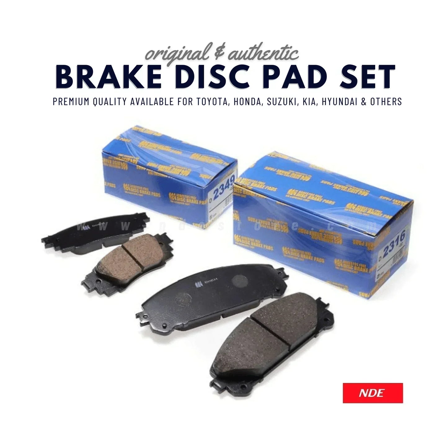 BRAKE DISC PAD SET FRONT MK JAPAN FOR HONDA CRV - ndestore.com