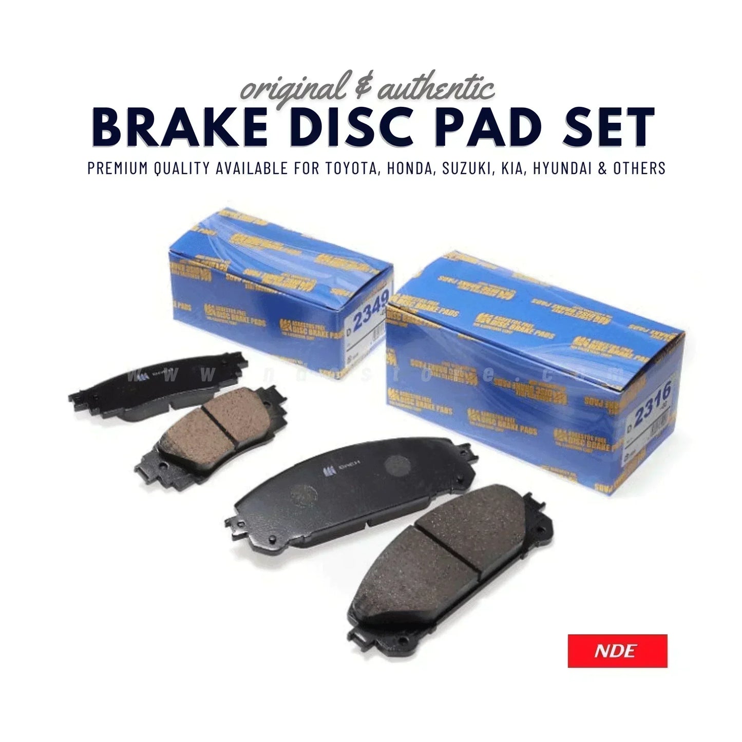 BRAKE DISC PAD SET FRONT MK JAPAN FOR TOYOTA YARIS - ndestore.com