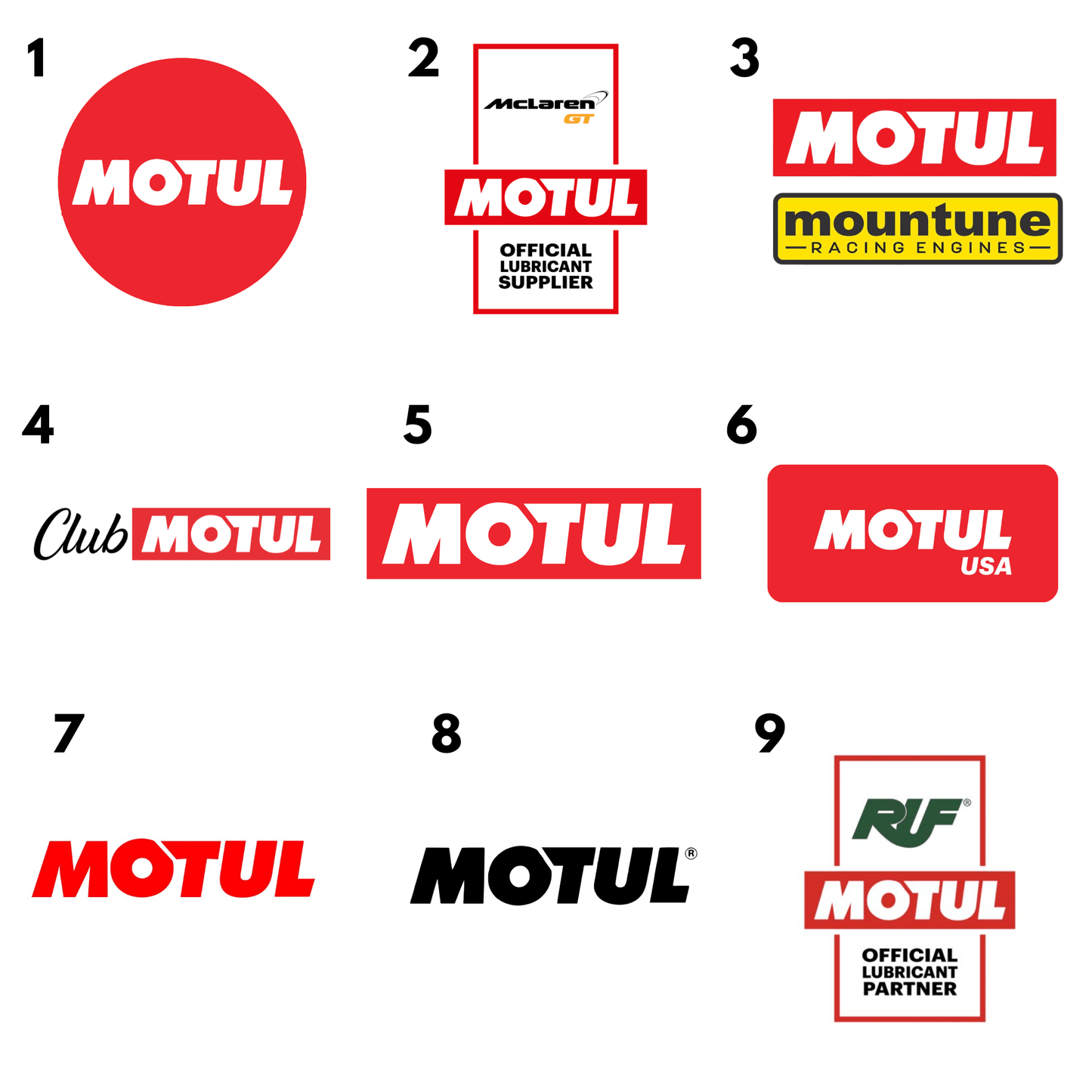 STICKER MOTUL MOTOR OIL SERIES - ndestore.com
