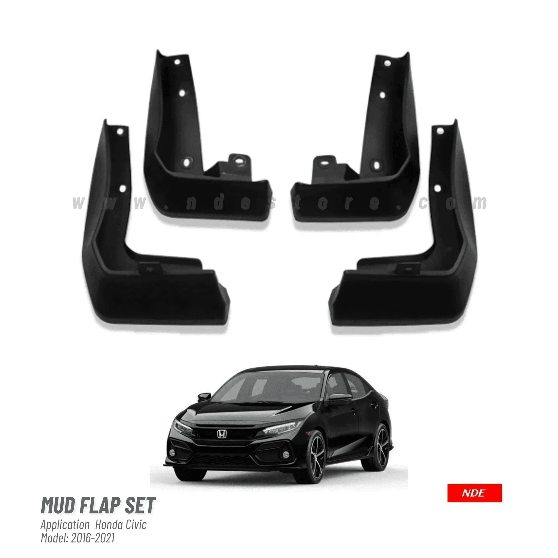 MUD FLAP SET FOR HONDA CIVIC (2016-2021) - ndestore.com