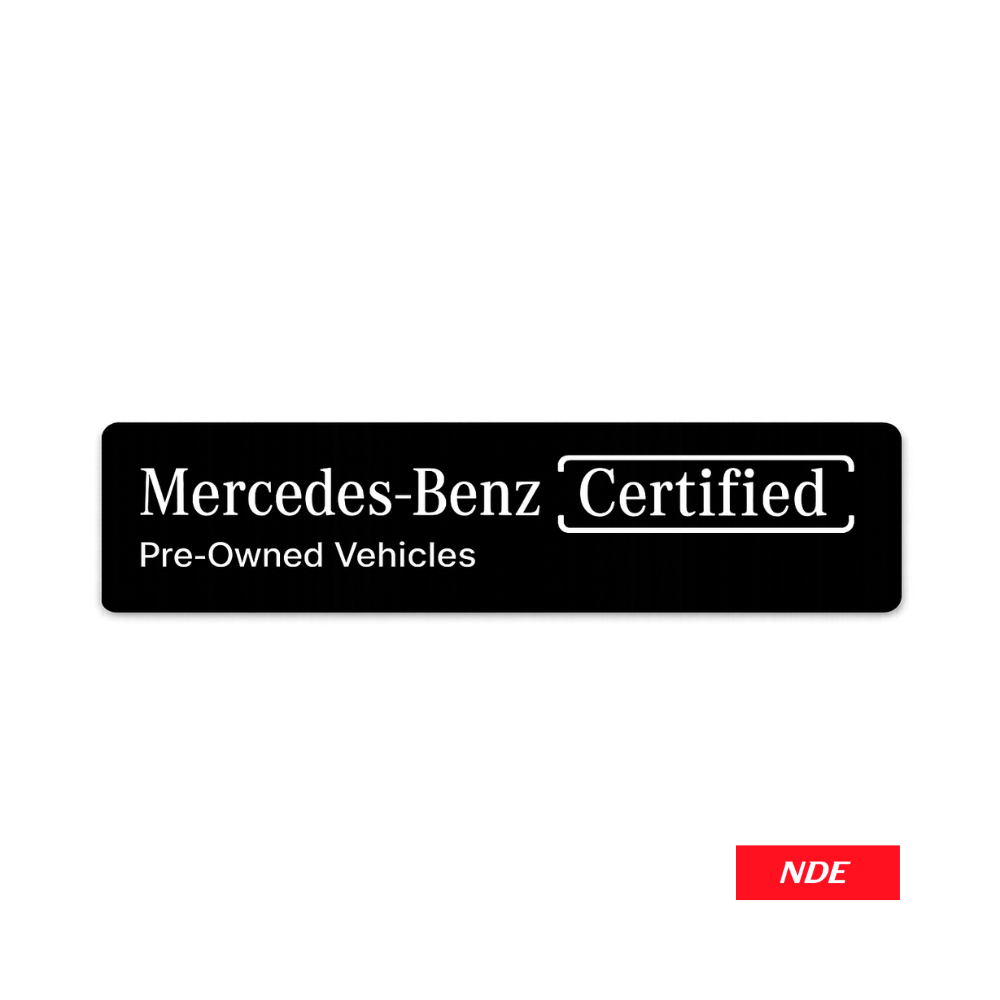 STICKER DECAL MERCEDES BENZ CERTIFIED