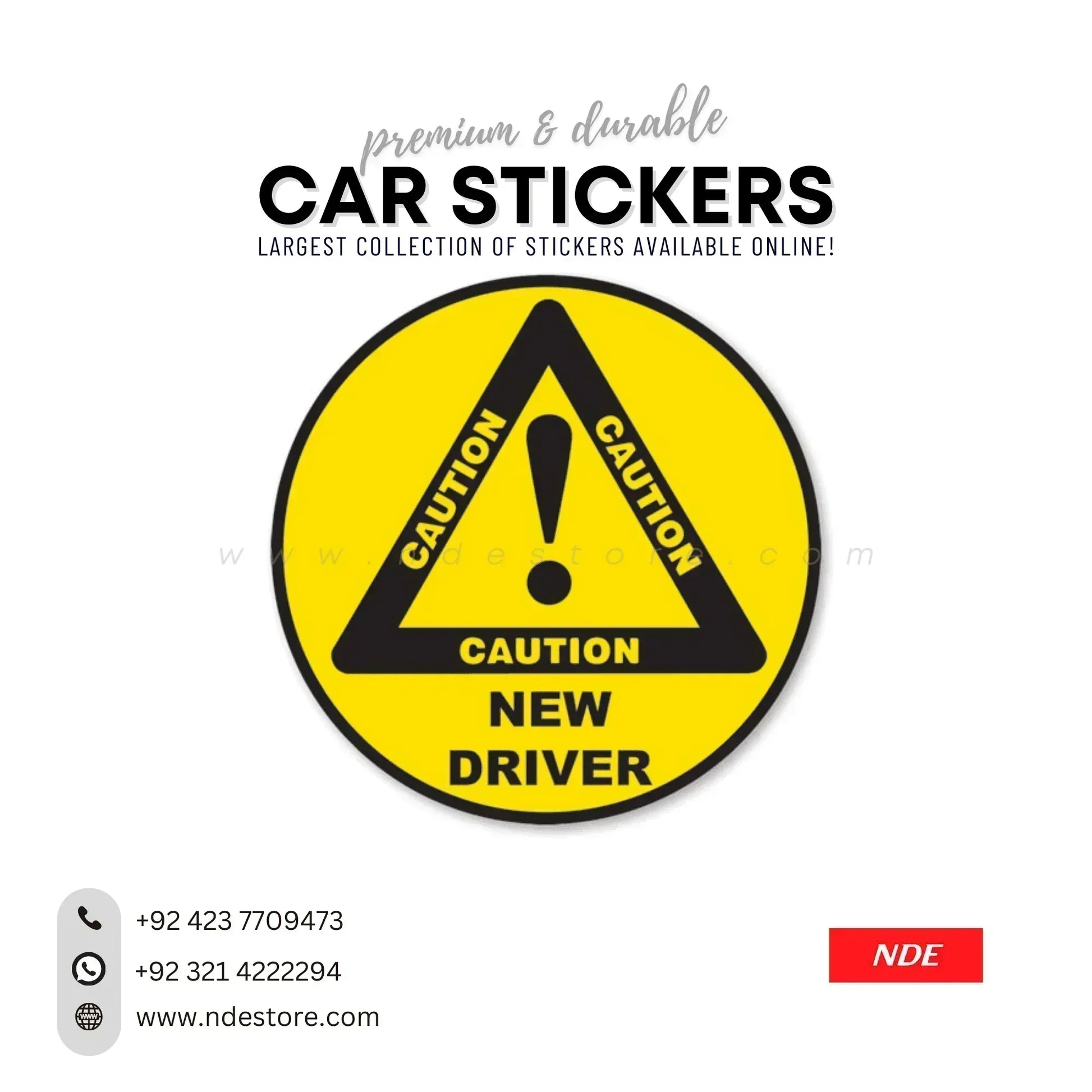 STICKER NEW DRIVER (SKU:14142) - ndestore.com