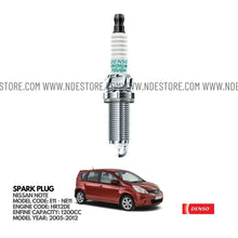 SPARK PLUG IRIDIUM DENSO FOR NISSAN NOTE E11 NE11 (2005-2012) - ndestore.com