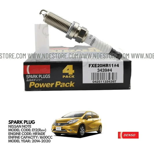 SPARK PLUG IRIDIUM DENSO FOR NISSAN NOTE E12(Rev) (2014-2020) - ndestore.com