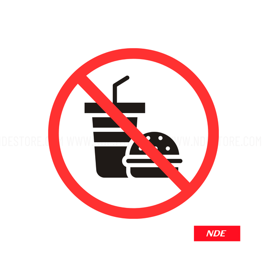 STICKER NO FOOD - ndestore.com
