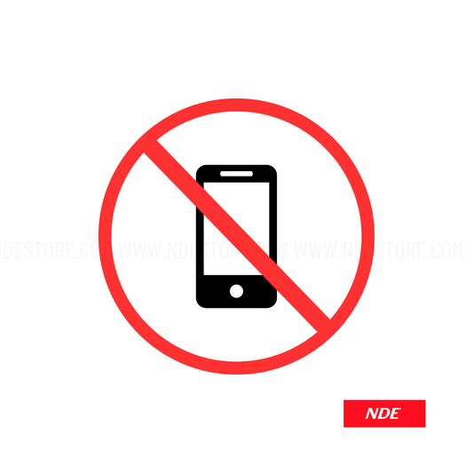 STICKER NO PHONE ALLOWED - ndestore.com