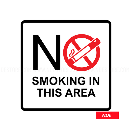 STICKER NO SMOKING IN THIS AREA - ndestore.com