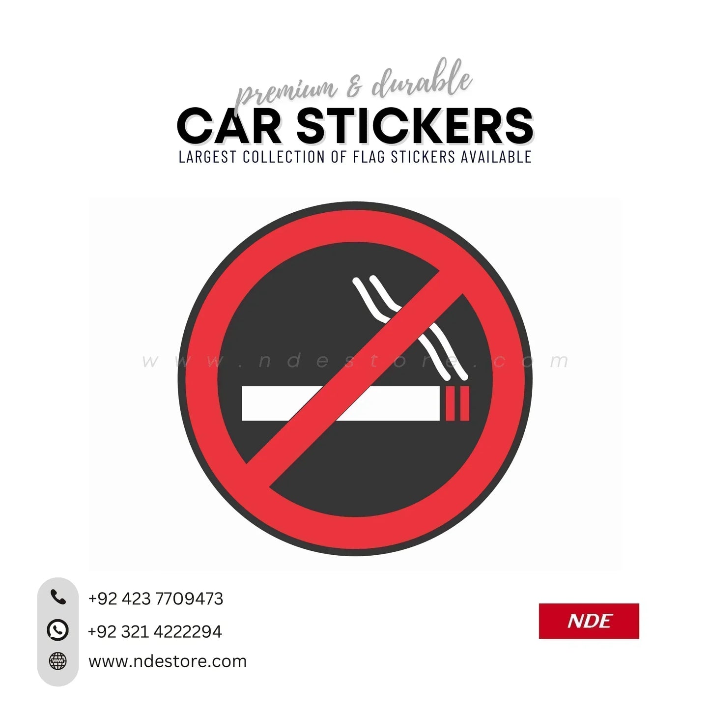 STICKER NO SMOKING SERIES - ndestore.com