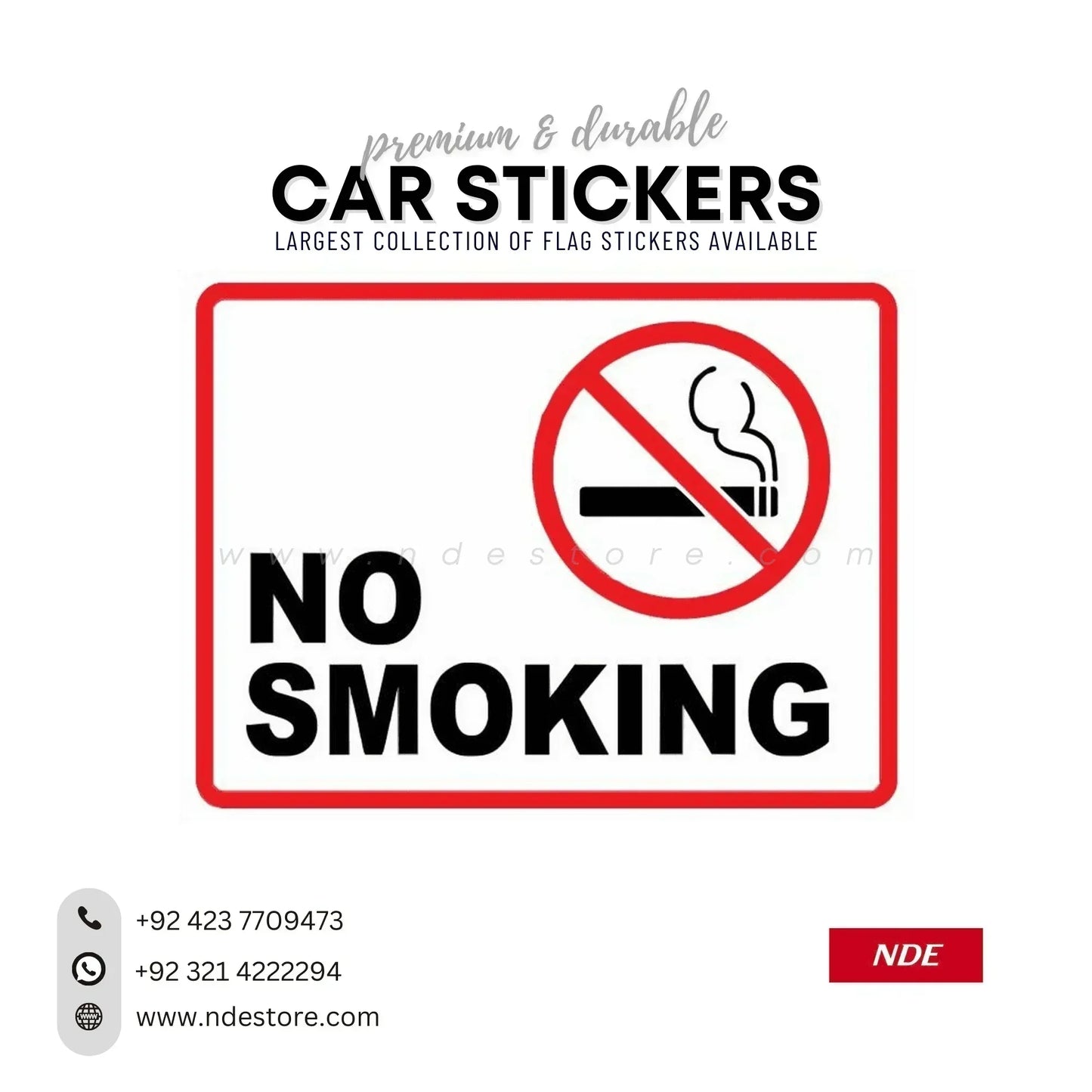 STICKER NO SMOKING SERIES - ndestore.com