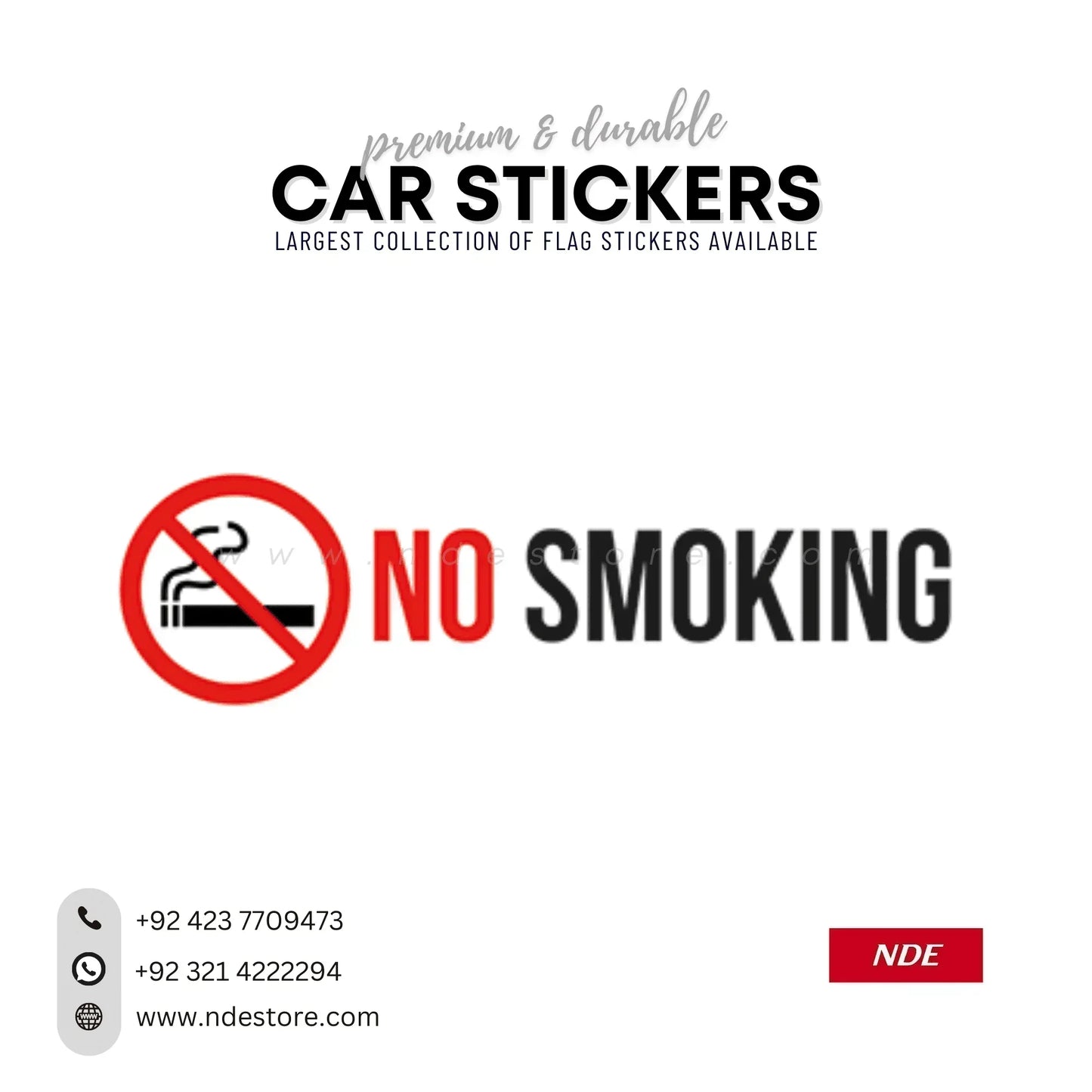 STICKER NO SMOKING SERIES - ndestore.com
