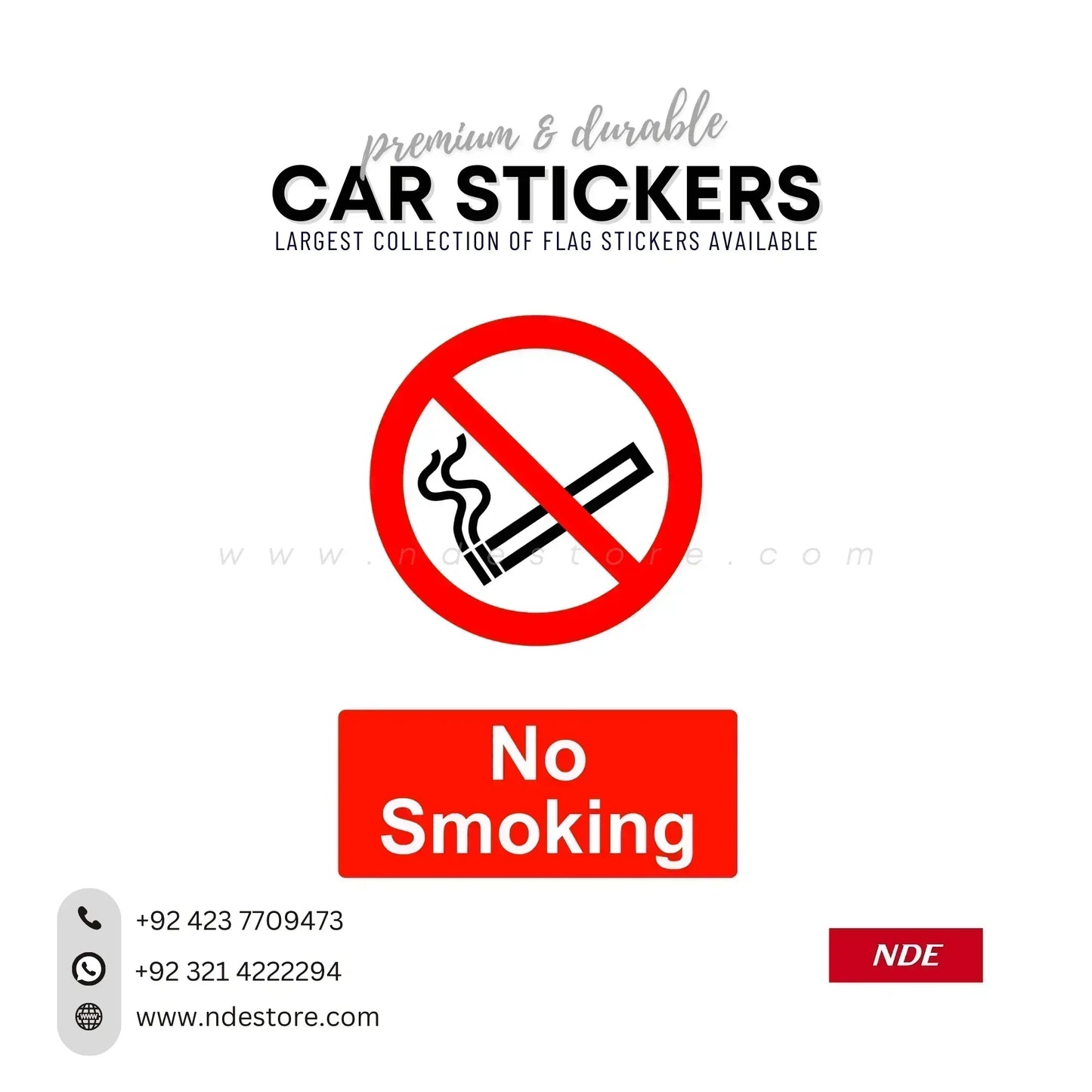 STICKER NO SMOKING SERIES - ndestore.com