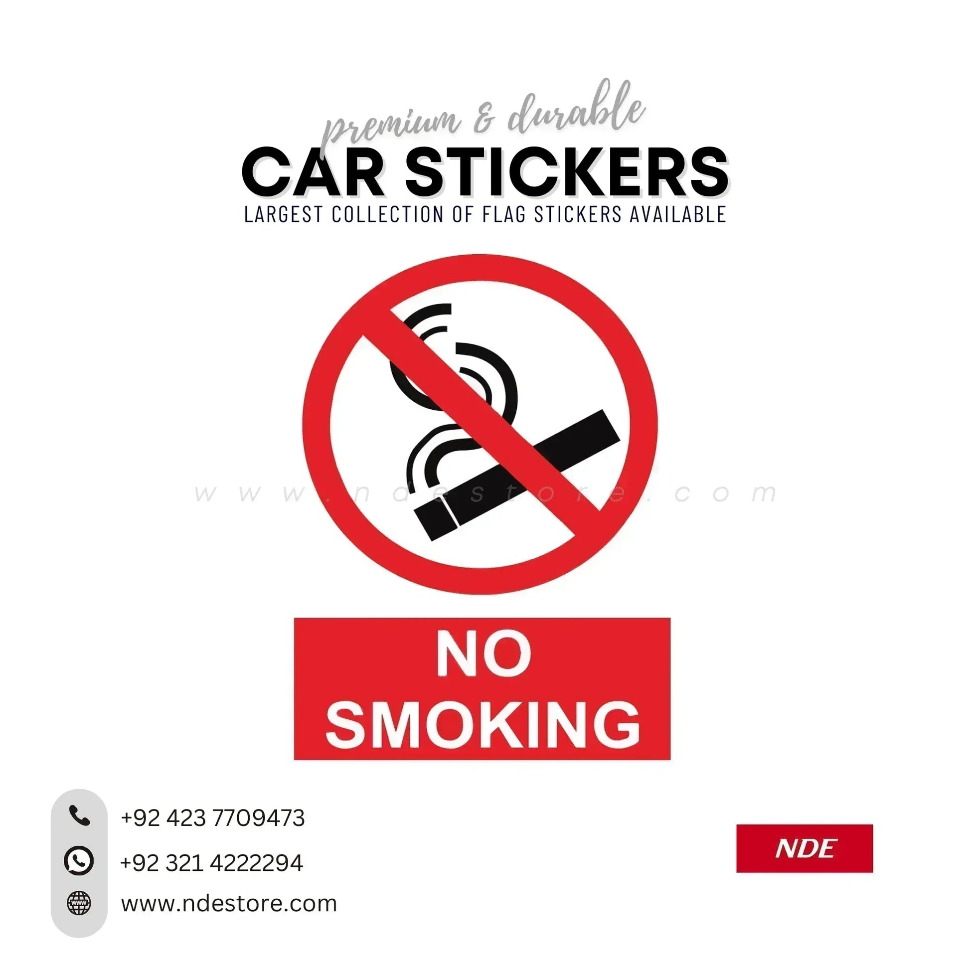 STICKER NO SMOKING SERIES - ndestore.com