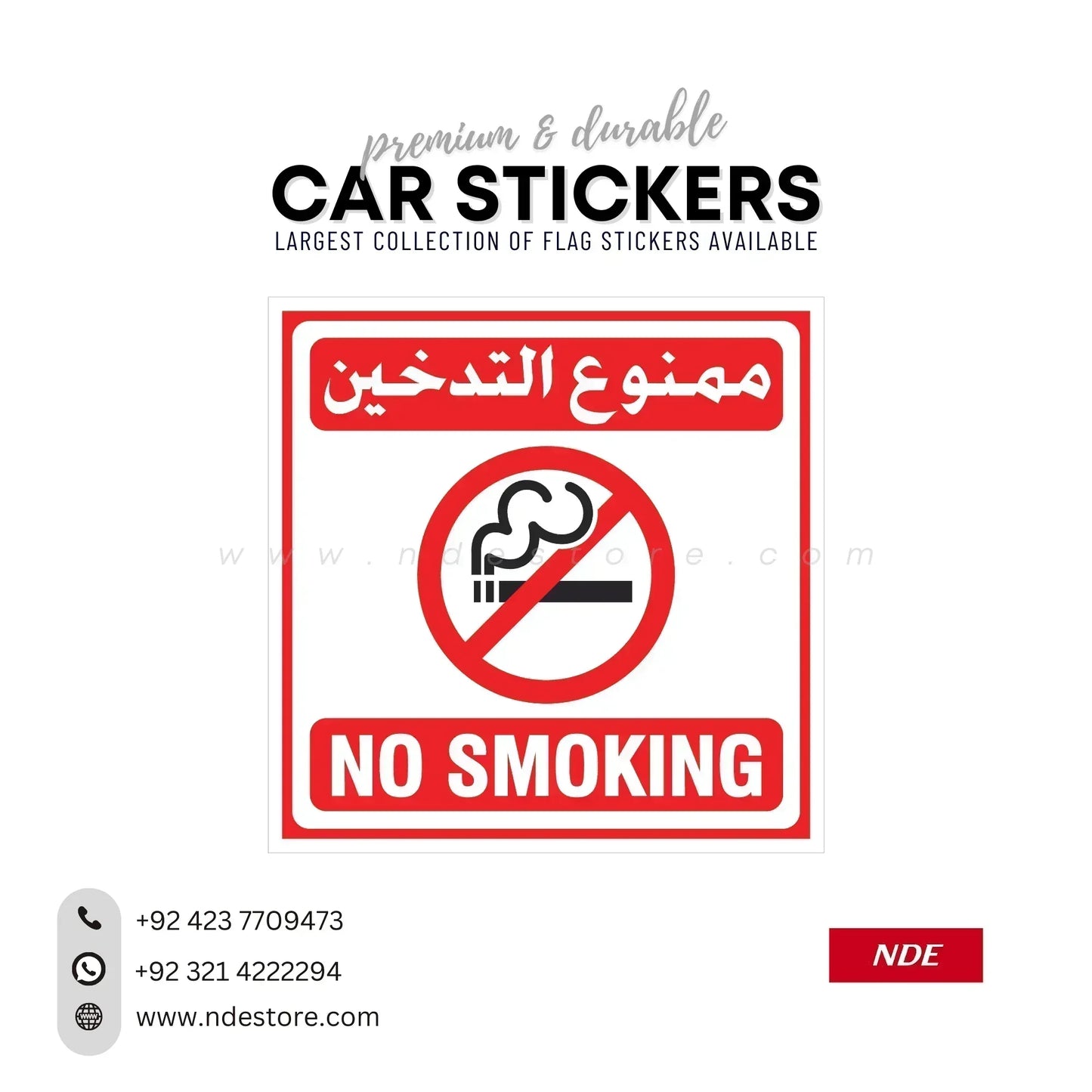 STICKER NO SMOKING SERIES - ndestore.com