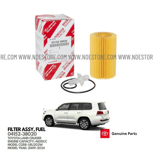 OIL FILTER ELEMENT PART NO. 04152-YZZA4 (TOYOTA GENUINE PART