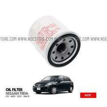 Oil filter for Nissan Tiida C11 NC11 SC11 SNC11 with car image, genuine auto part Pakistan