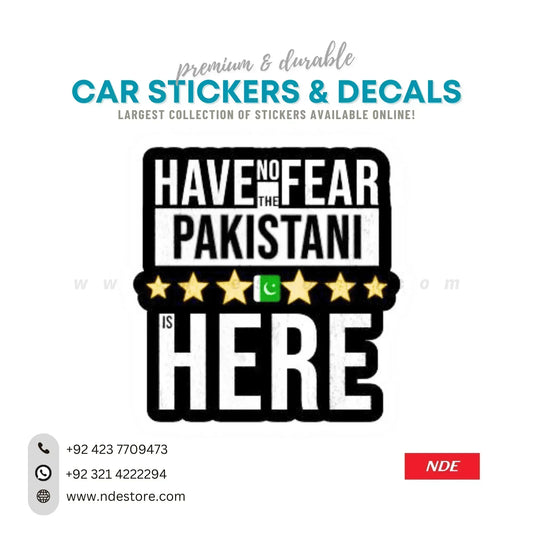 STICKER PAKISTAN HAVE NO FEAR - ndestore.com