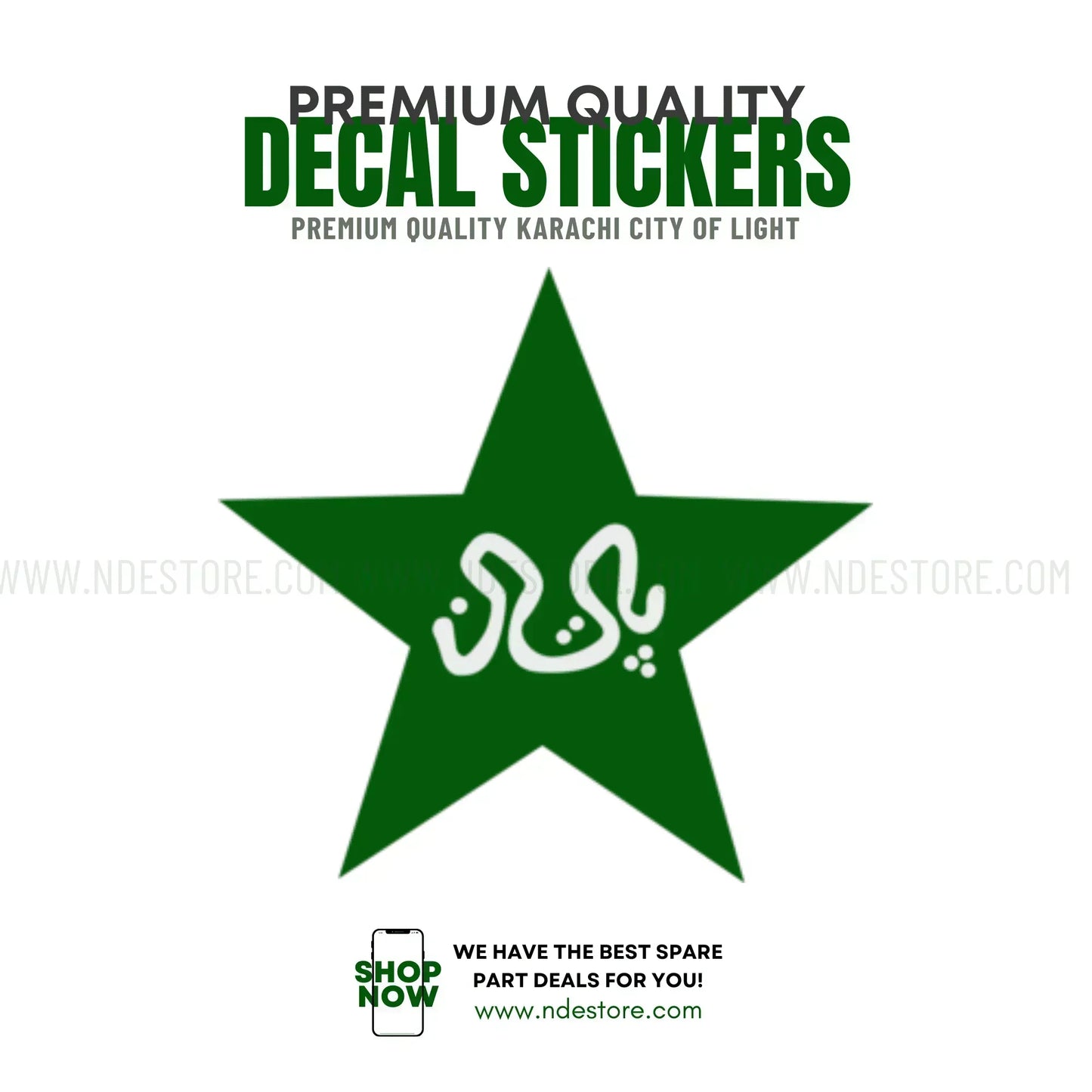 STICKER PAKISTAN STAR - ndestore.com