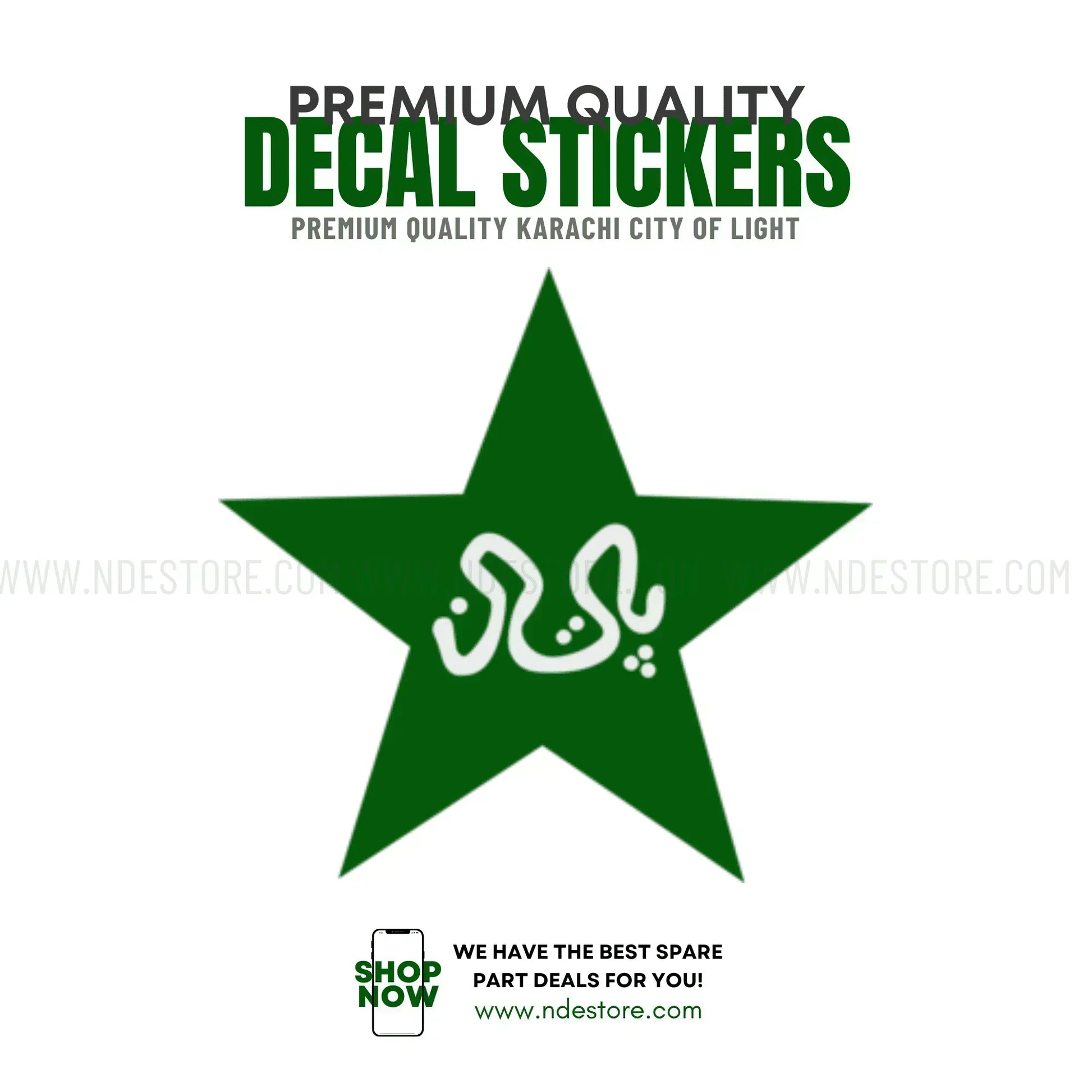 STICKER PAKISTAN STAR - ndestore.com