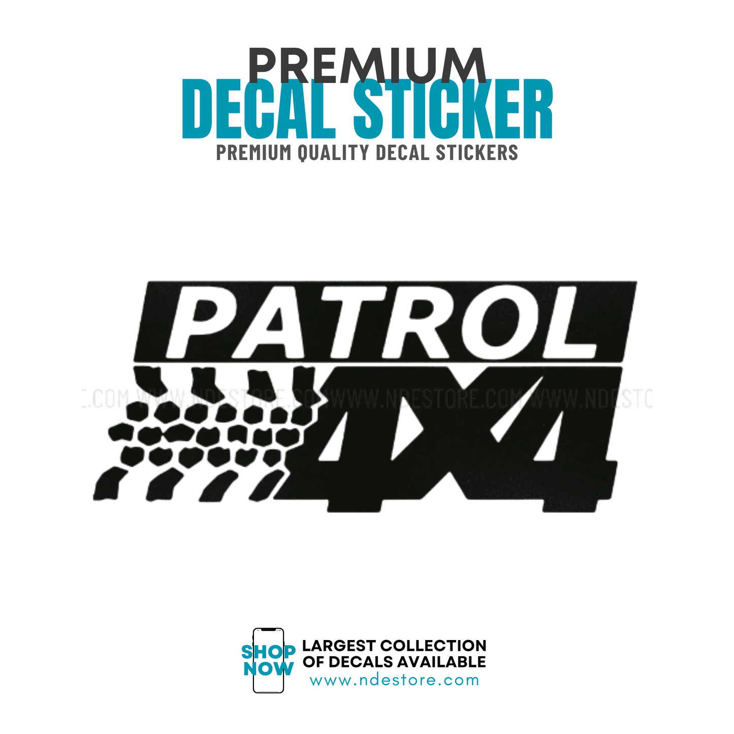 STICKER DECAL PATROL 4x4
