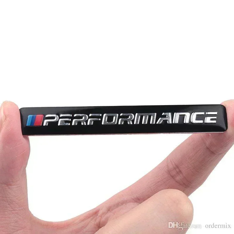 EMBLEM BADGE PERFORMANCE MOTOR SPORTS BLACK 3D WATERPROOF LOGO - ndestore.com