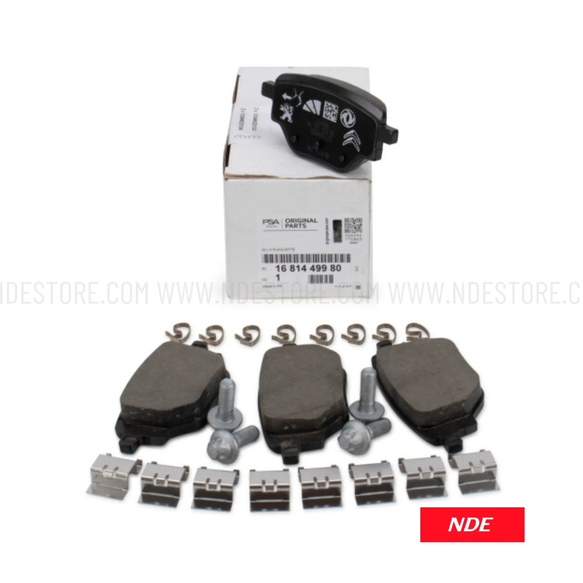 BRAKE DISC PAD SET REAR GENUINE FOR PEUGEOT 2008 - ndestore.com