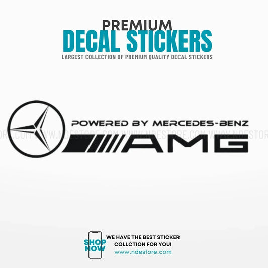 STICKER POWERED BY MERCEDES AMG - ndestore.com