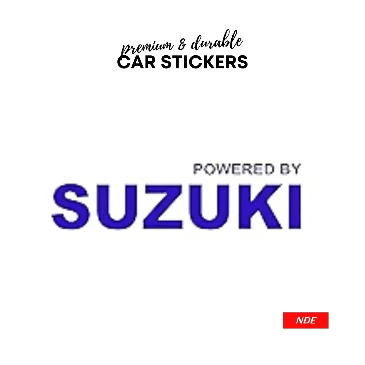 STICKER POWERED BY SUZUKI (SKU:99701) - ndestore.com