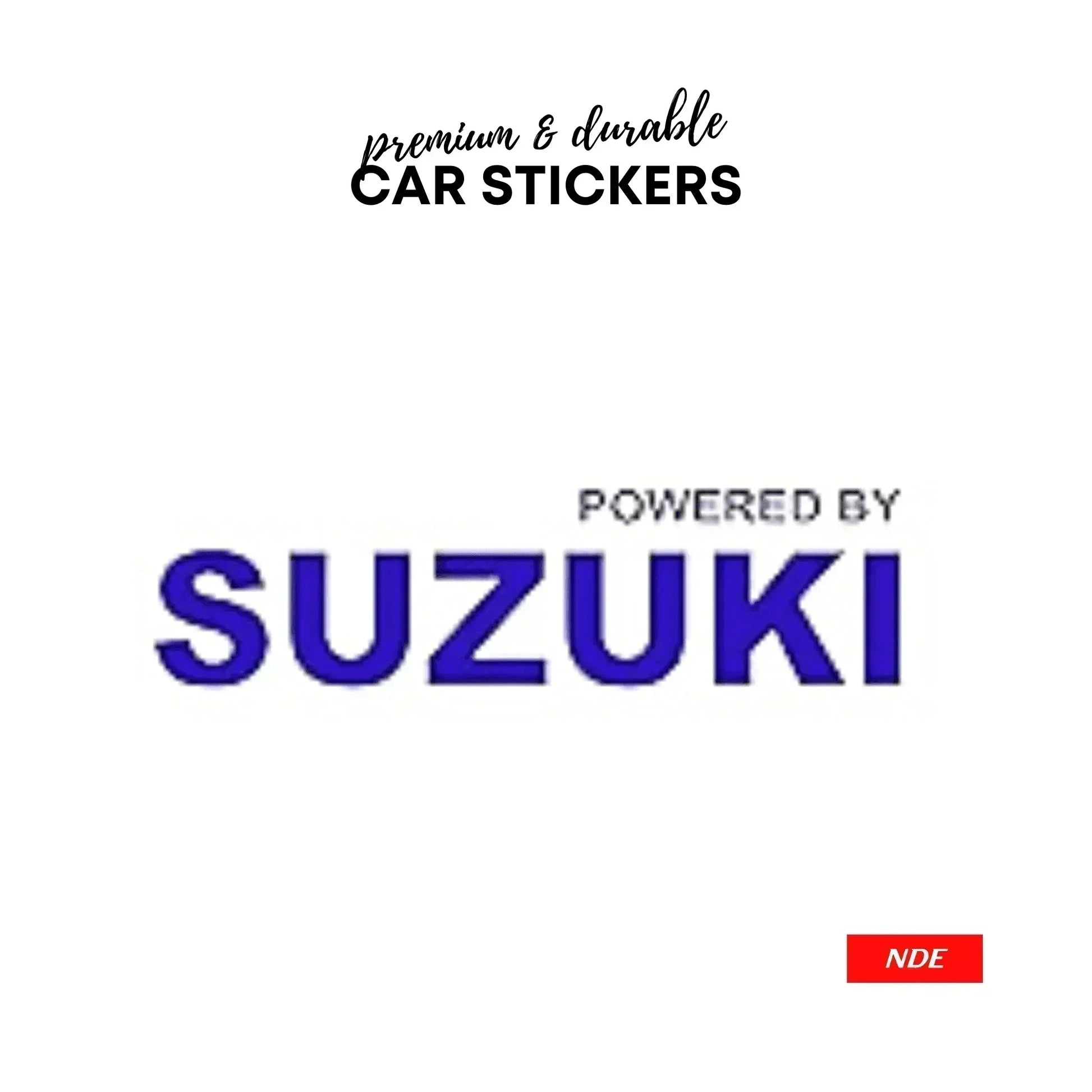 STICKER POWERED BY SUZUKI (SKU:99701) - ndestore.com