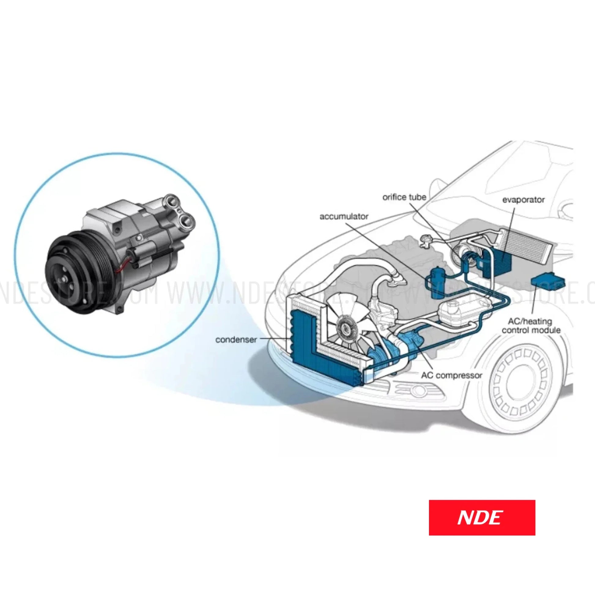 COMPRESSOR AC GENUINE FOR PROTON X70 - ndestore.com